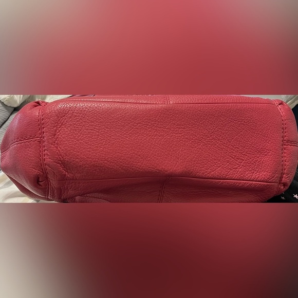 Coach Lexy Large Strawberry Pink Pebble Leather Shoulder Bag - Picture 5 of 16